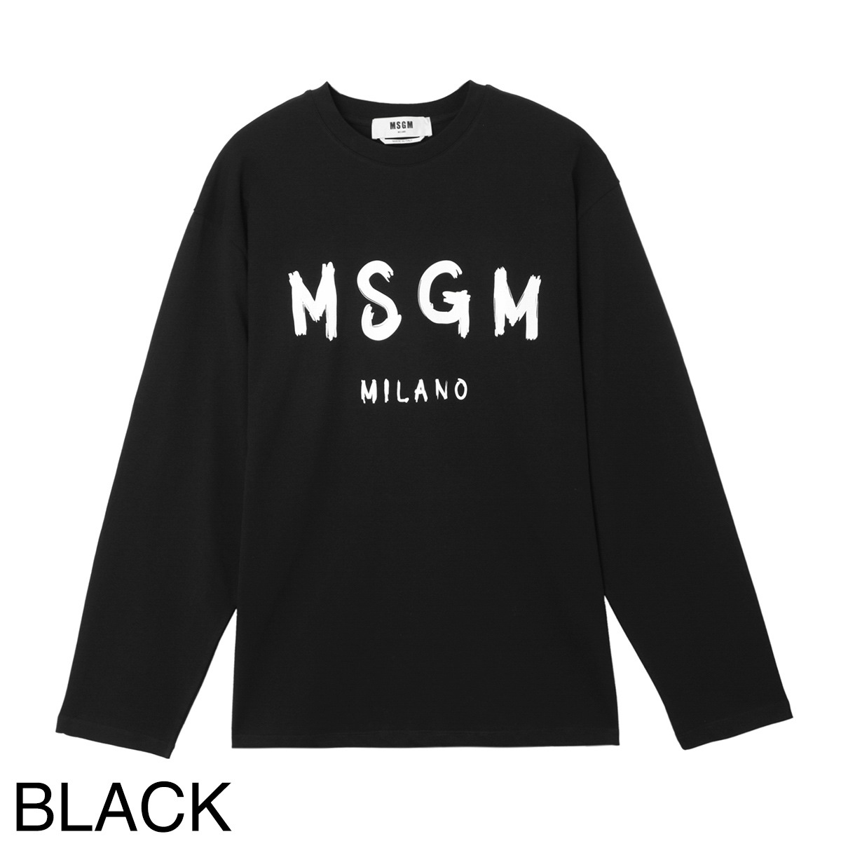 MSGM エムエスジーエム クルーネック 長袖Tシャツ メンズ MSGM エムエスジーエム クルーネック 長袖Tシャツ メンズ