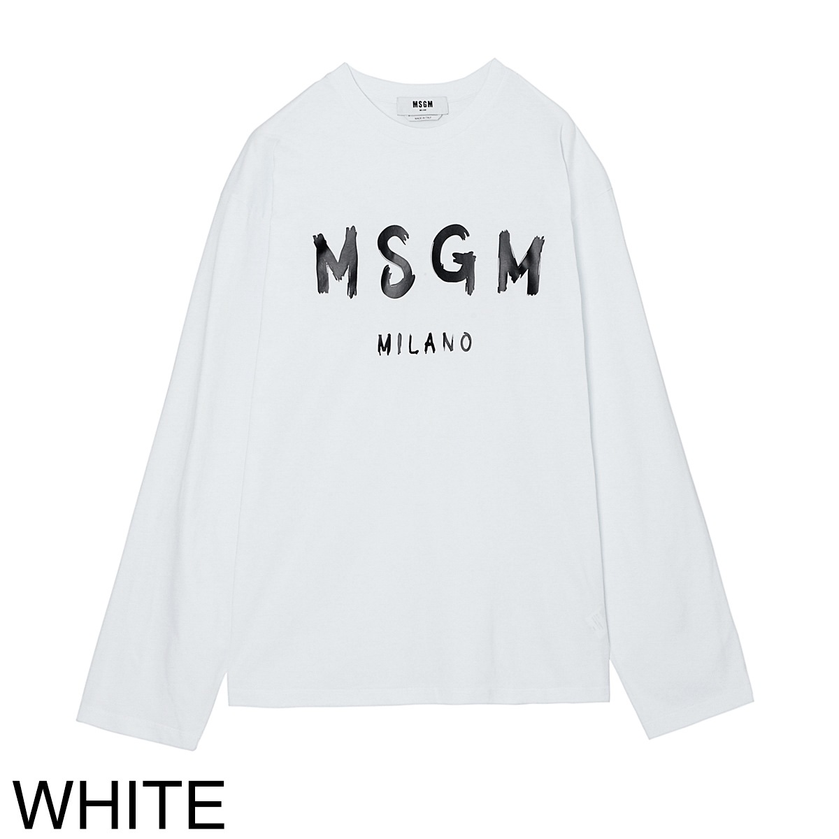 MSGM エムエスジーエム クルーネック 長袖Tシャツ メンズ