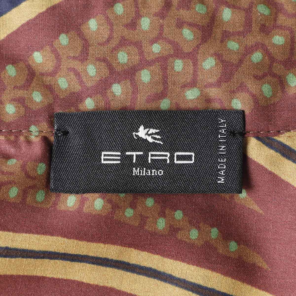 【アウトレット】【ラスト1点】ETRO エトロ 長袖レギュラーカラーシャツ/総柄シャツ メンズ