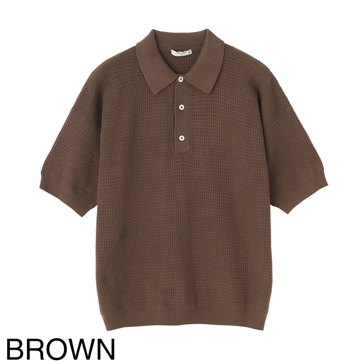 CIRCOLO 1901 チルコロ ニットポロシャツ/POLO P. TRAFORATINO TINTO