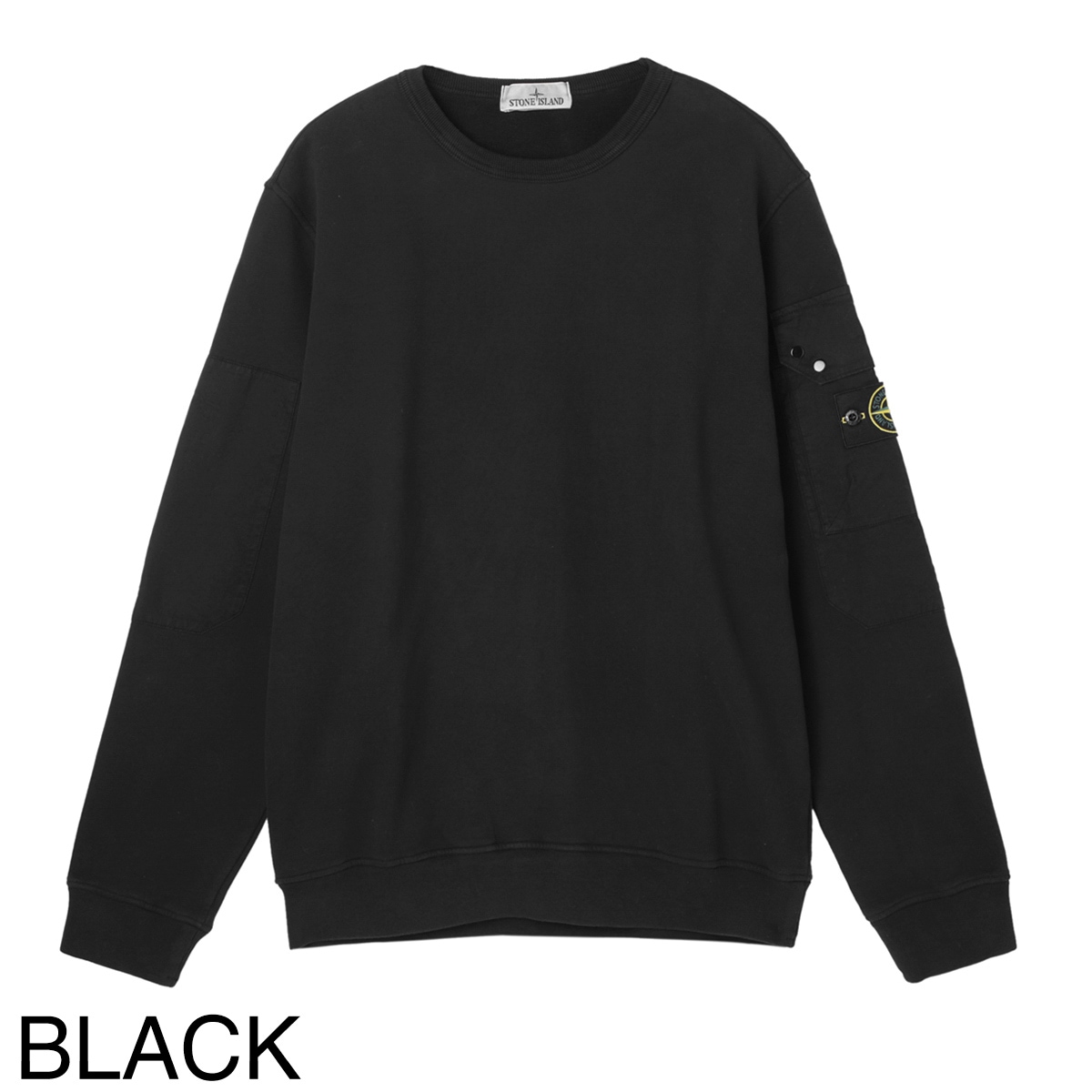 STONE ISLAND ロゴパッチスウェットBLACK MサイズLサイズ