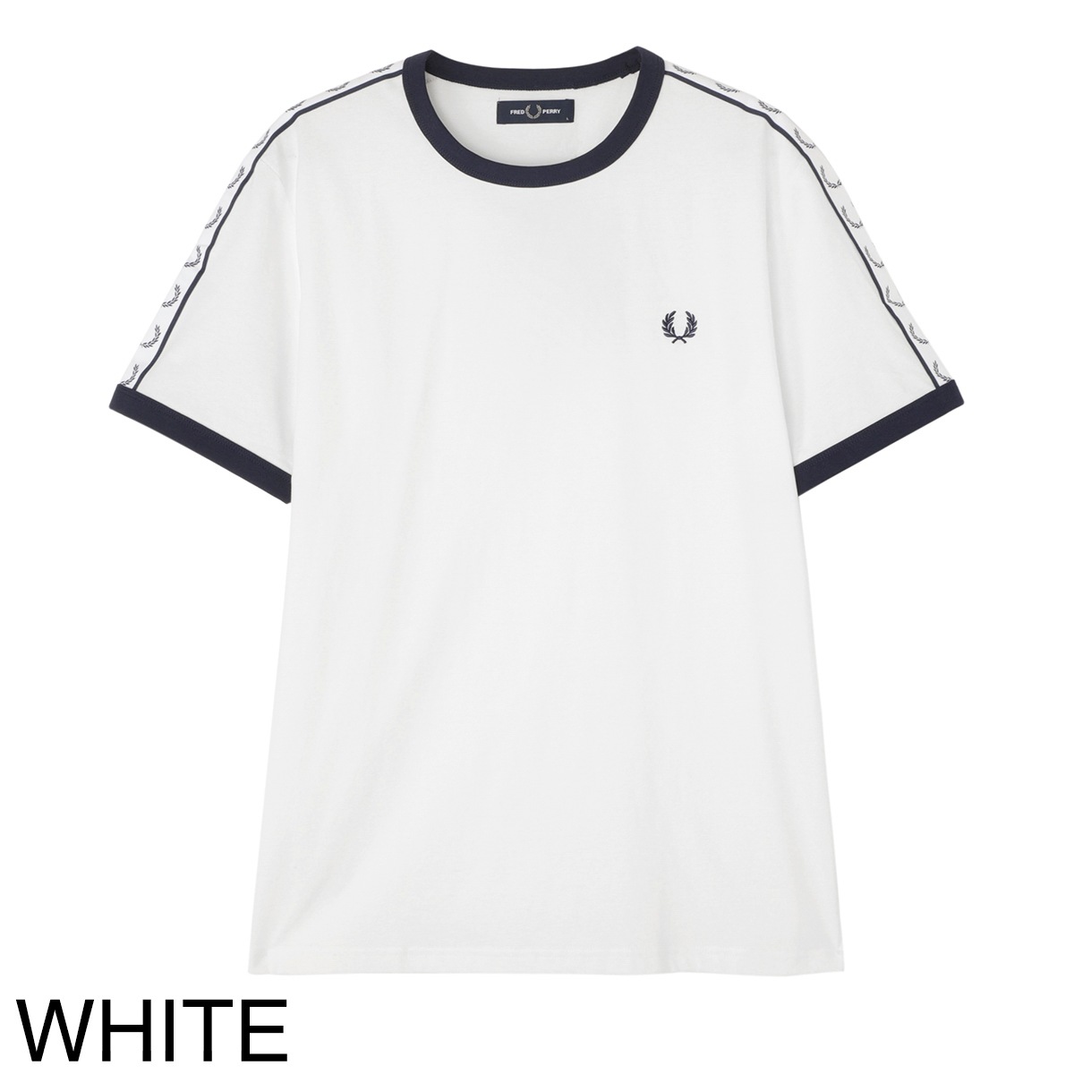 FREDPERRY☆ レギュラーフィット 半袖Tシャツ FRED PERRY フレッドペリー クルーネック半袖Tシャツ/Taped