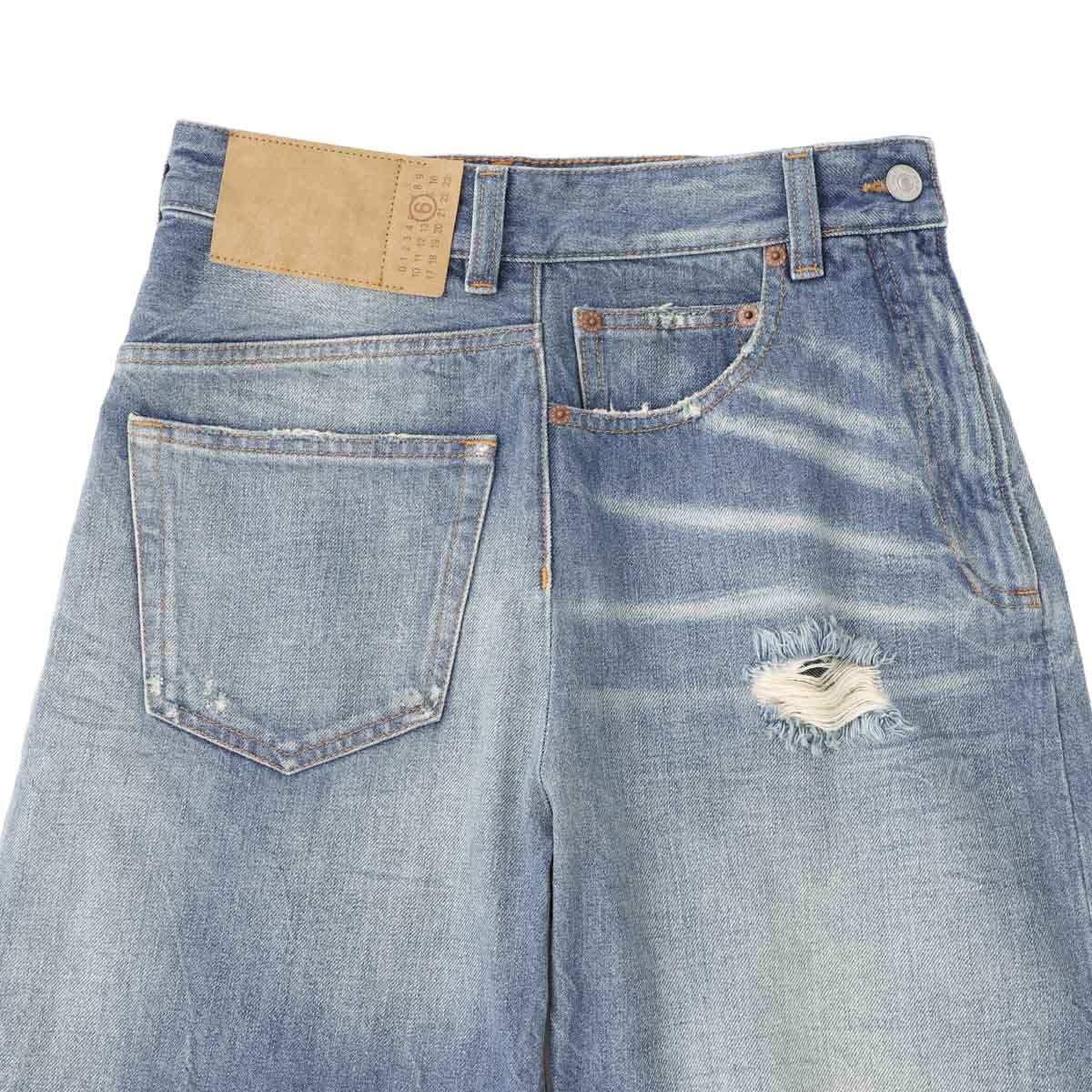 MM6 Maison Margiela エムエム 6 メゾンマルジェラ ジップフライジーンズ/TWIST WIDE LEG JEANS レディース