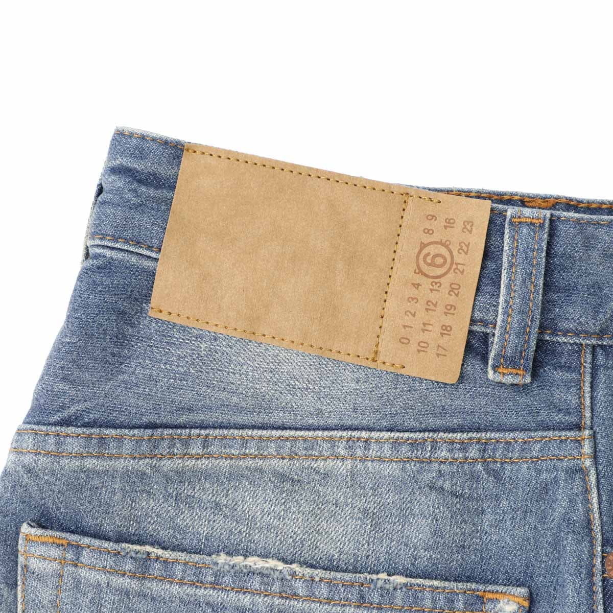 MM6 Maison Margiela エムエム 6 メゾンマルジェラ ジップフライジーンズ/TWIST WIDE LEG JEANS レディース
