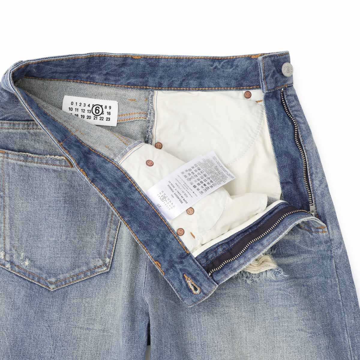 MM6 Maison Margiela エムエム 6 メゾンマルジェラ ジップフライジーンズ/TWIST WIDE LEG JEANS レディース