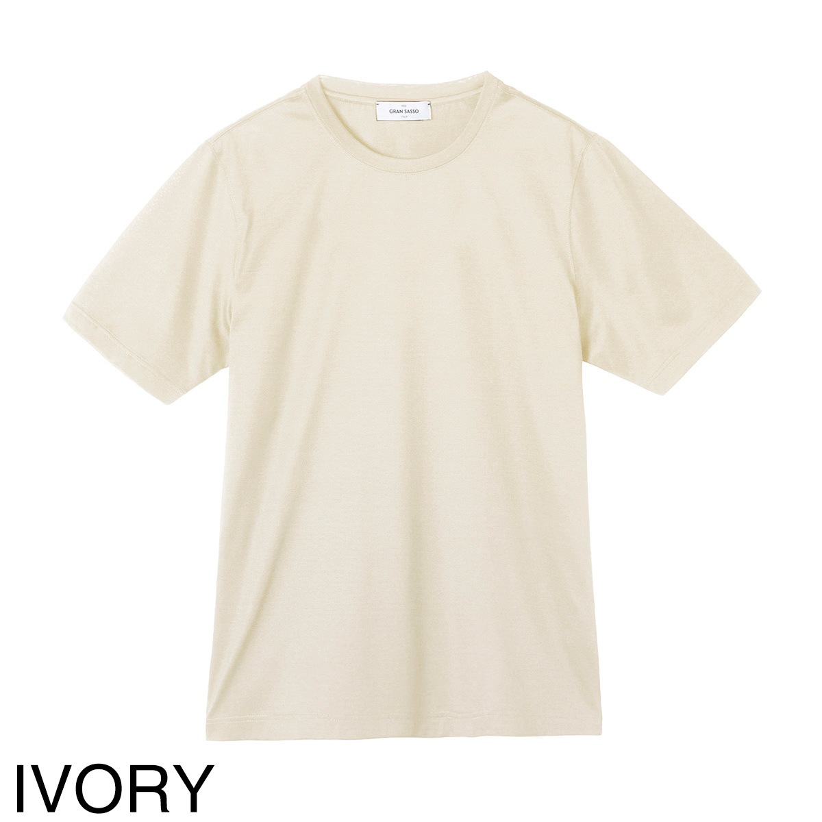 Gran Sasso グランサッソ クルーネックTシャツ/FILO SCOZIA T-SHIRT M/M【大きいサイズあり】 メンズ