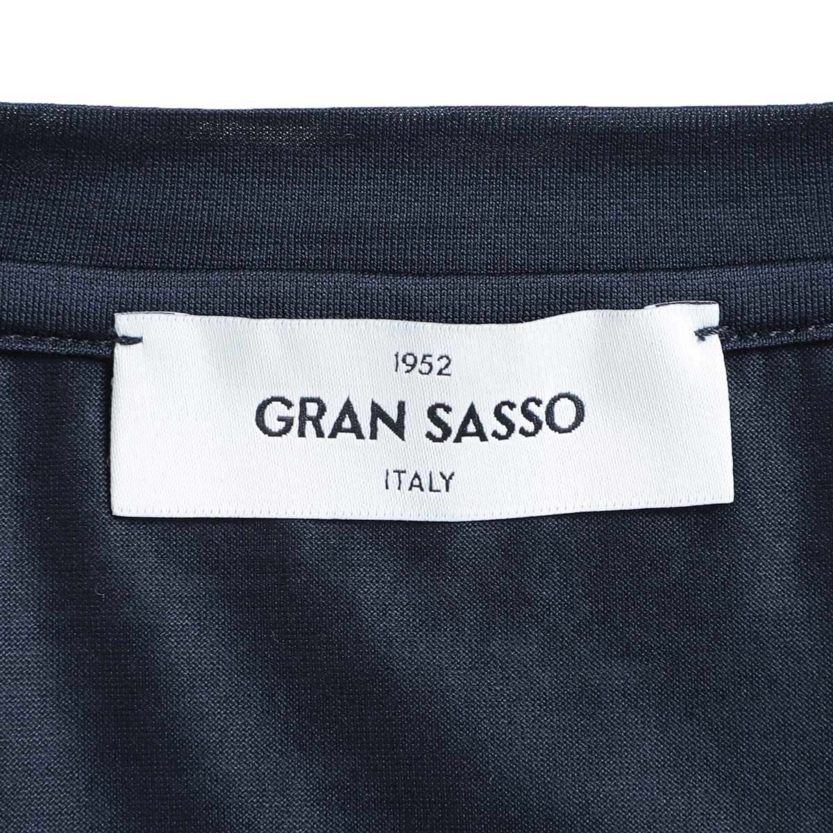 Gran Sasso グランサッソ クルーネックTシャツ/FILO SCOZIA T-SHIRT M/M【大きいサイズあり】 メンズ
