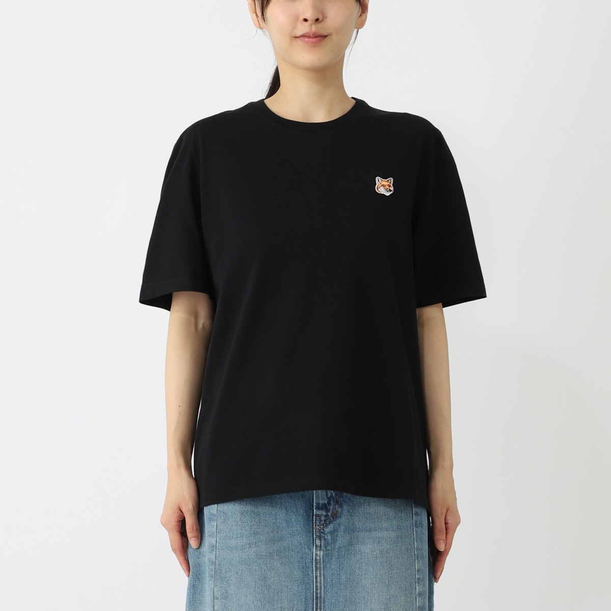 MAISON KITSUNE クルーネックTシャツ lm00104kj0008-hc MAISON KITSUNE メゾンキツネ クルーネックTシャツ/FOX HEAD