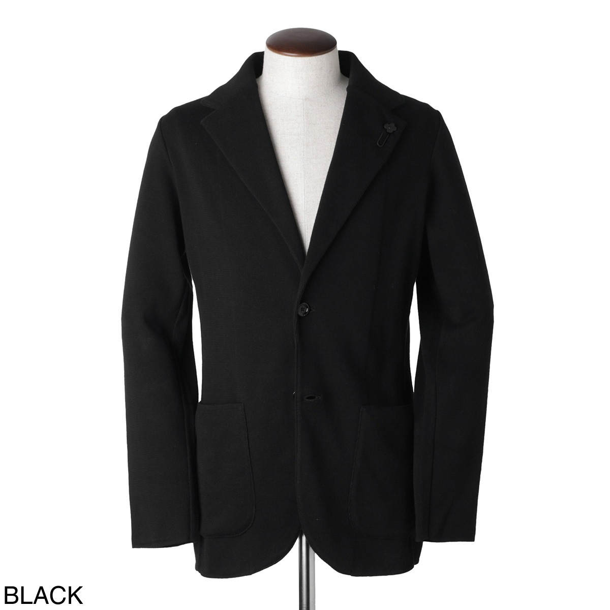 ラルディーニ 2Bニットジャケット メタルボタン LARDINI ラルディーニ 2つボタン ニットジャケット メンズ