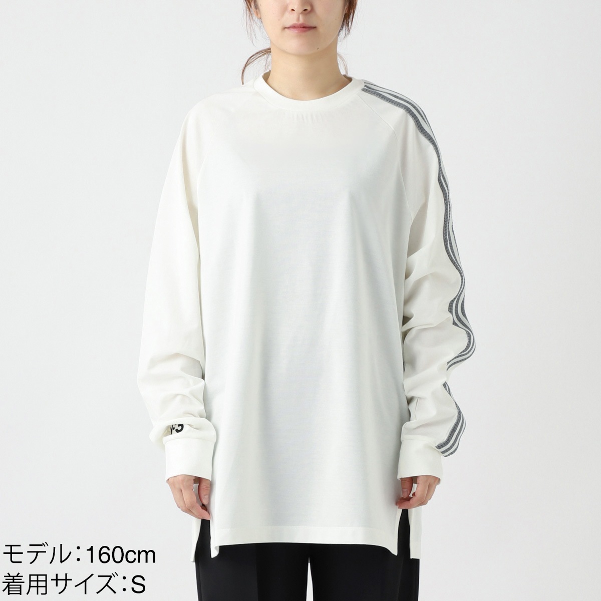 【タイムセール TOPS】Y-3 ワイスリー クルーネック 長袖Ｔシャツ/3S LS TEE