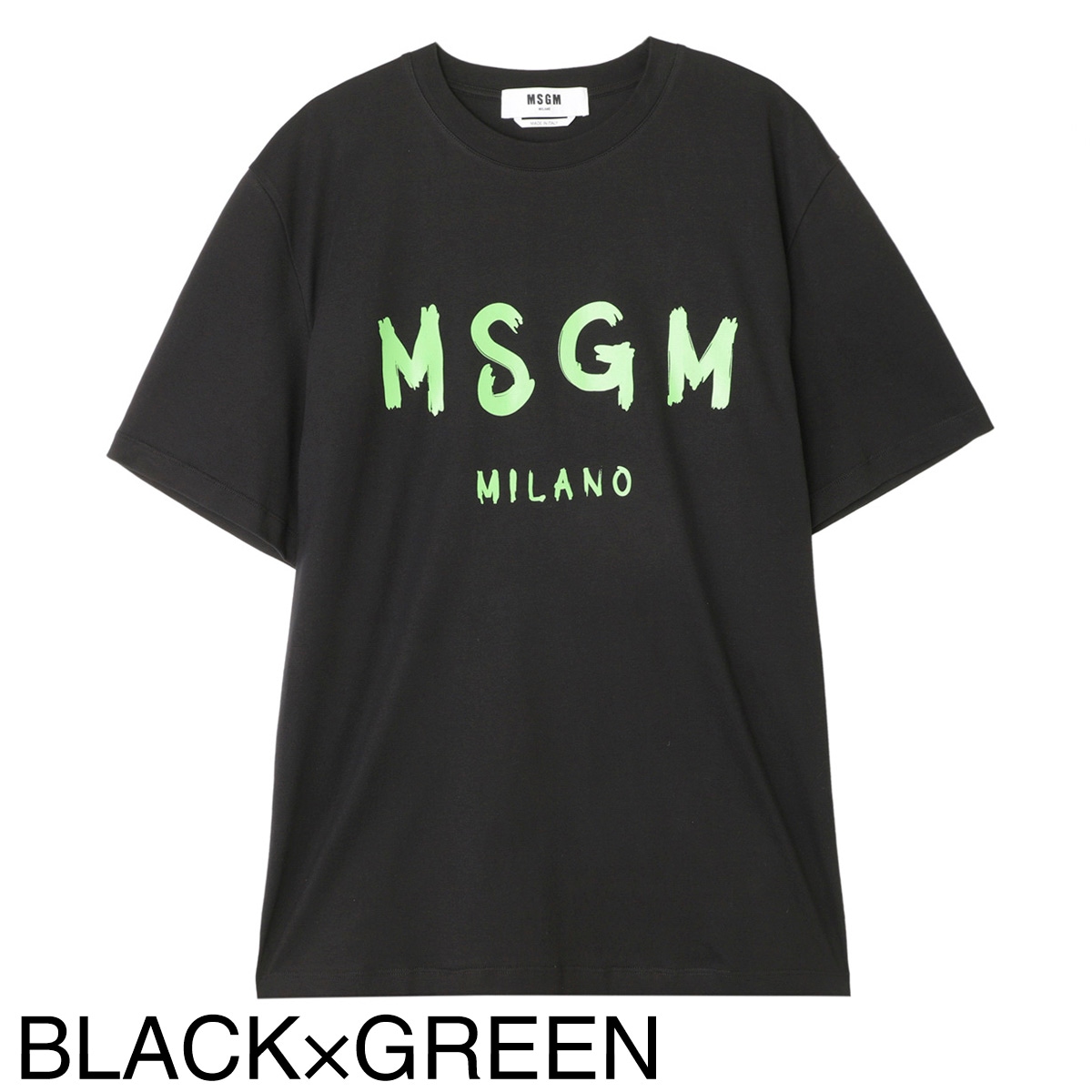 【アウトレット】MSGM エムエスジーエム クルーネック半袖Tシャツ メンズ