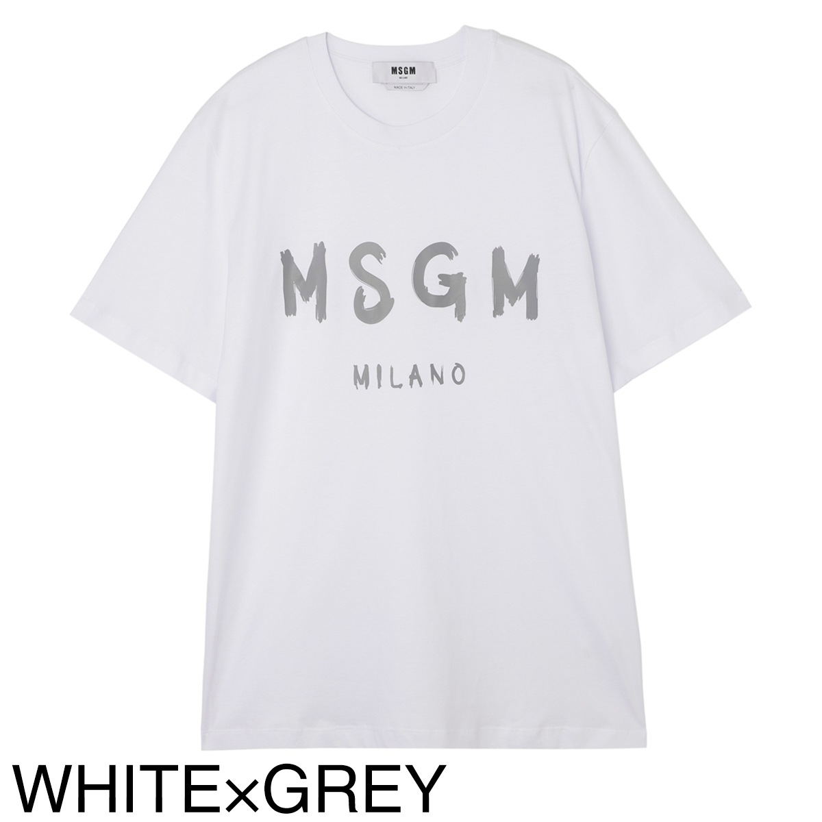 【アウトレット】MSGM エムエスジーエム クルーネック半袖Tシャツ メンズ