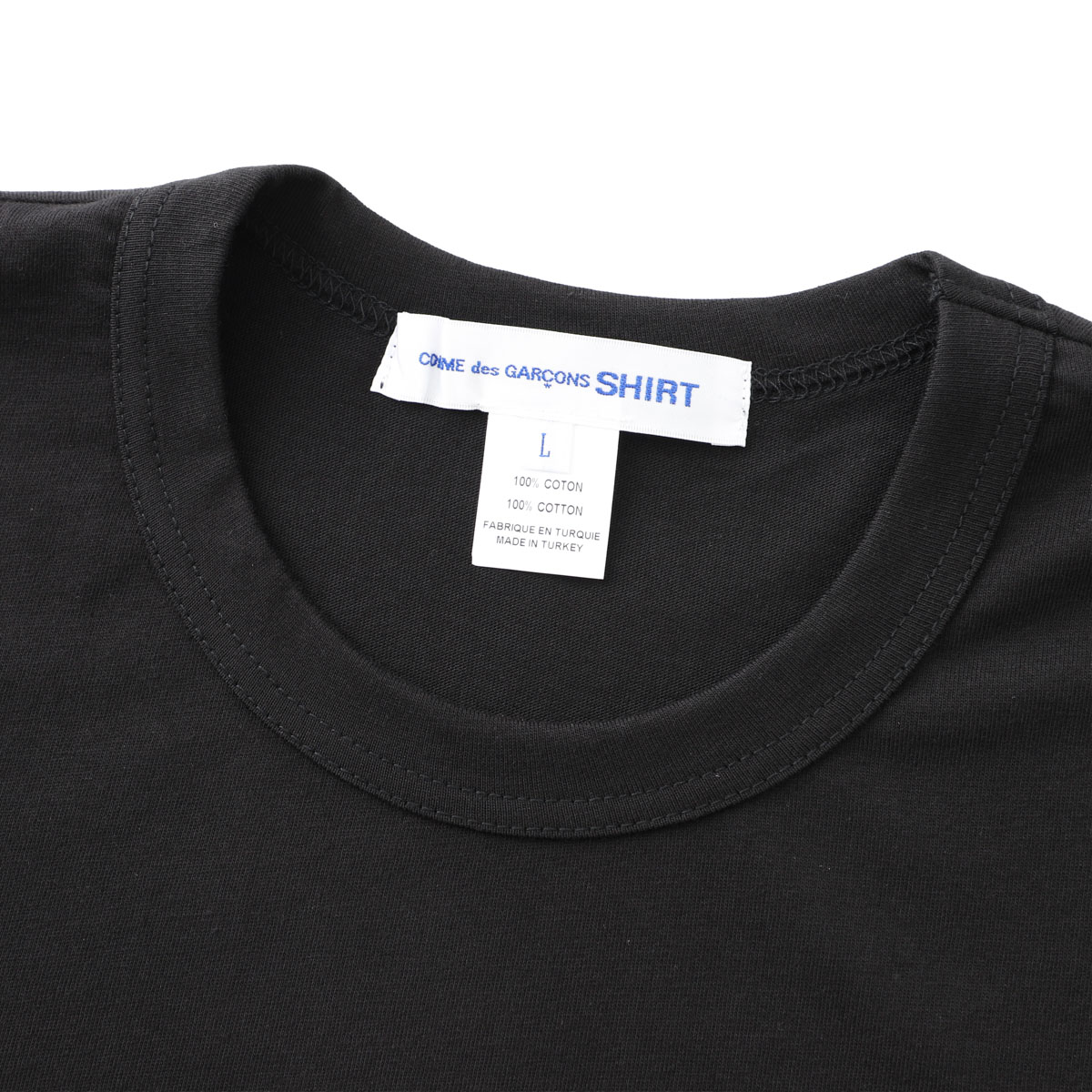 【ネコポス対応(1点まで)】COMME des GARCONS コム デ ギャルソン クルーネック 長袖Tシャツ/COTTON JERSEY PLAIN WITH FOREVER PRINTED メンズ