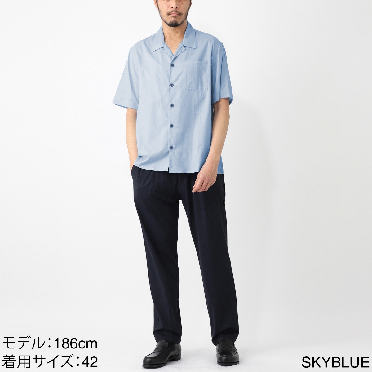 AMI ALEXANDRE MATTIUSSI 半袖シャツ hsh203-co0015 AMI ALEXANDRE MATTIUSSI 半袖シャツ hsh203-co0015 AMI アミ