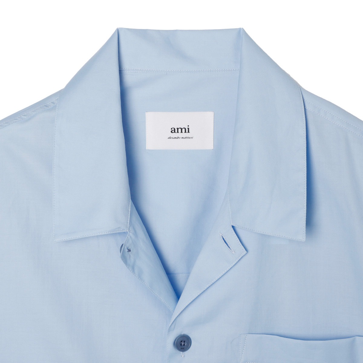 (アミ) AMI 半袖シャツ HSH230 CO0031 NATURAL WHITE Boxy Fit Short Sleeved Shirt | AMI PARIS