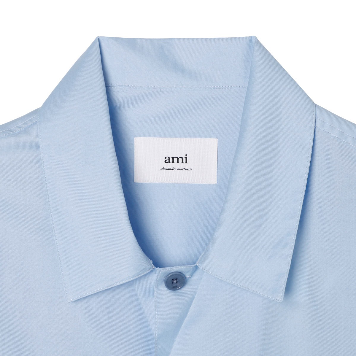 AMI ALEXANDRE MATTIUSSI 半袖シャツ hsh203-co0015 AMI アミ 半袖シャツ/半袖オープンカラーシャツ【大きいサイズ