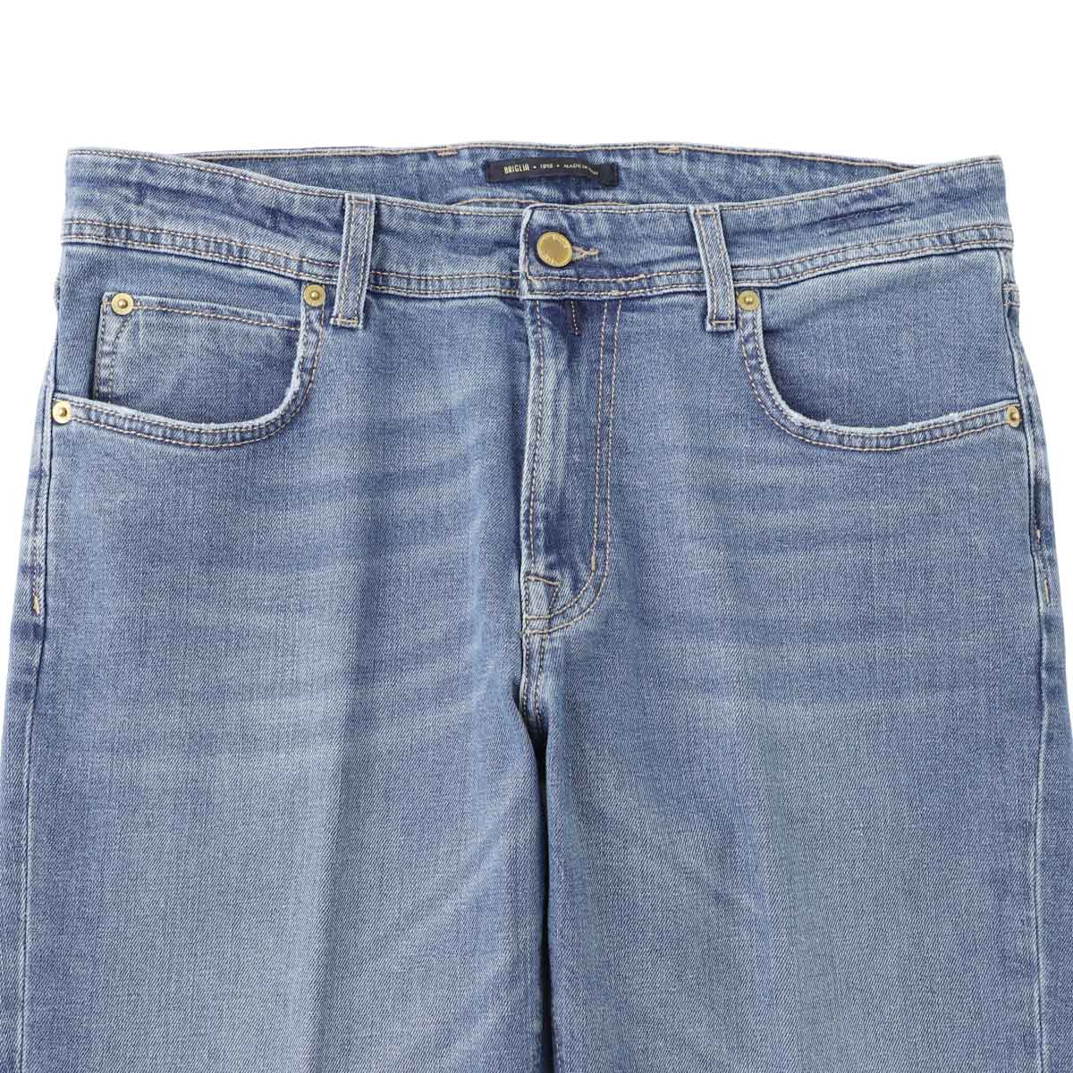 BRIGLIA 1949 ブリリア ジップフライジーンズ/DNM STEVE SLIM FIT