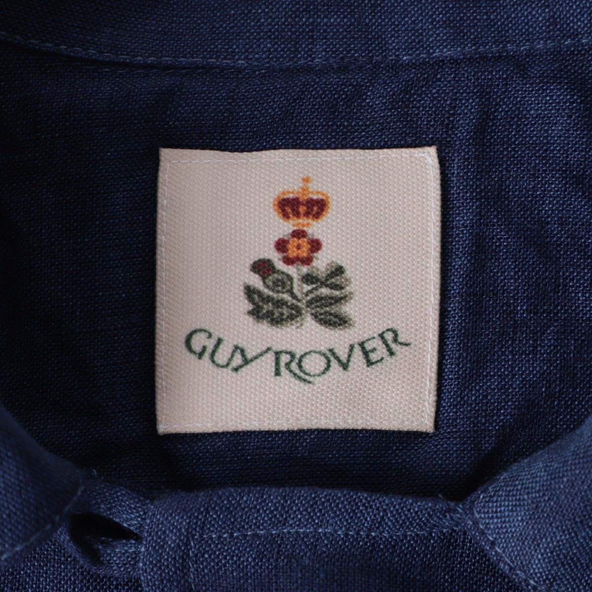 【アウトレット】GUY ROVER ギローバー 半袖リネンシャツ/オープンカラーシャツ/WASH メンズ