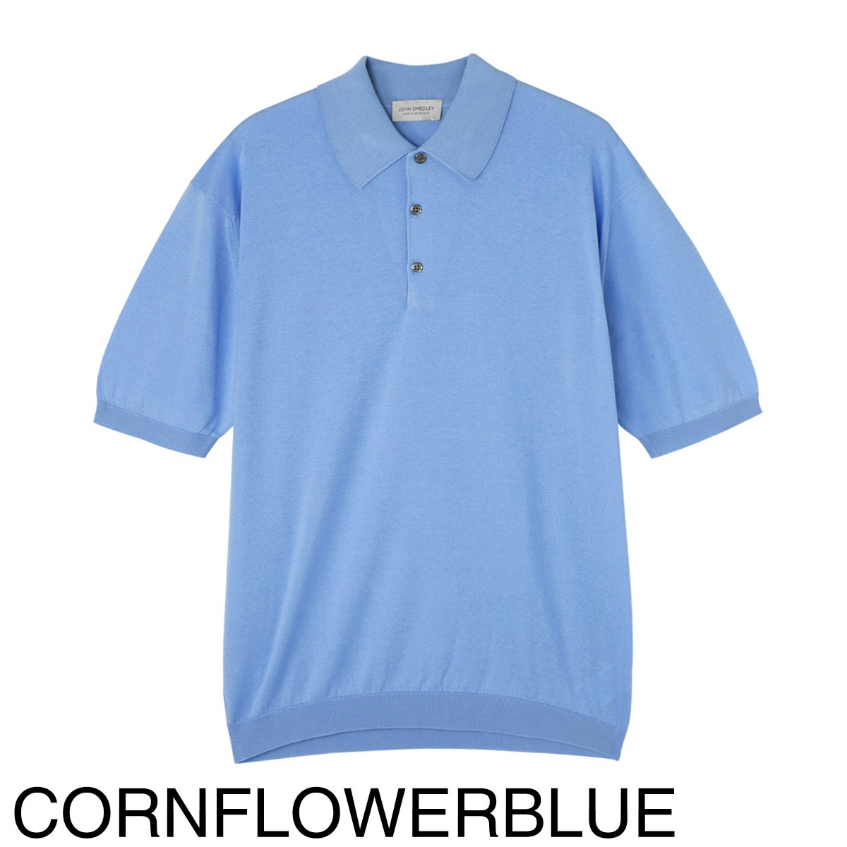 美品　ジョンスメドレー　半袖ポロシャツ　シーアイランドコットン　ターコイズブルー JOHN SMEDLEY ジョンスメドレー ／ 25SS シーアイランドコットン