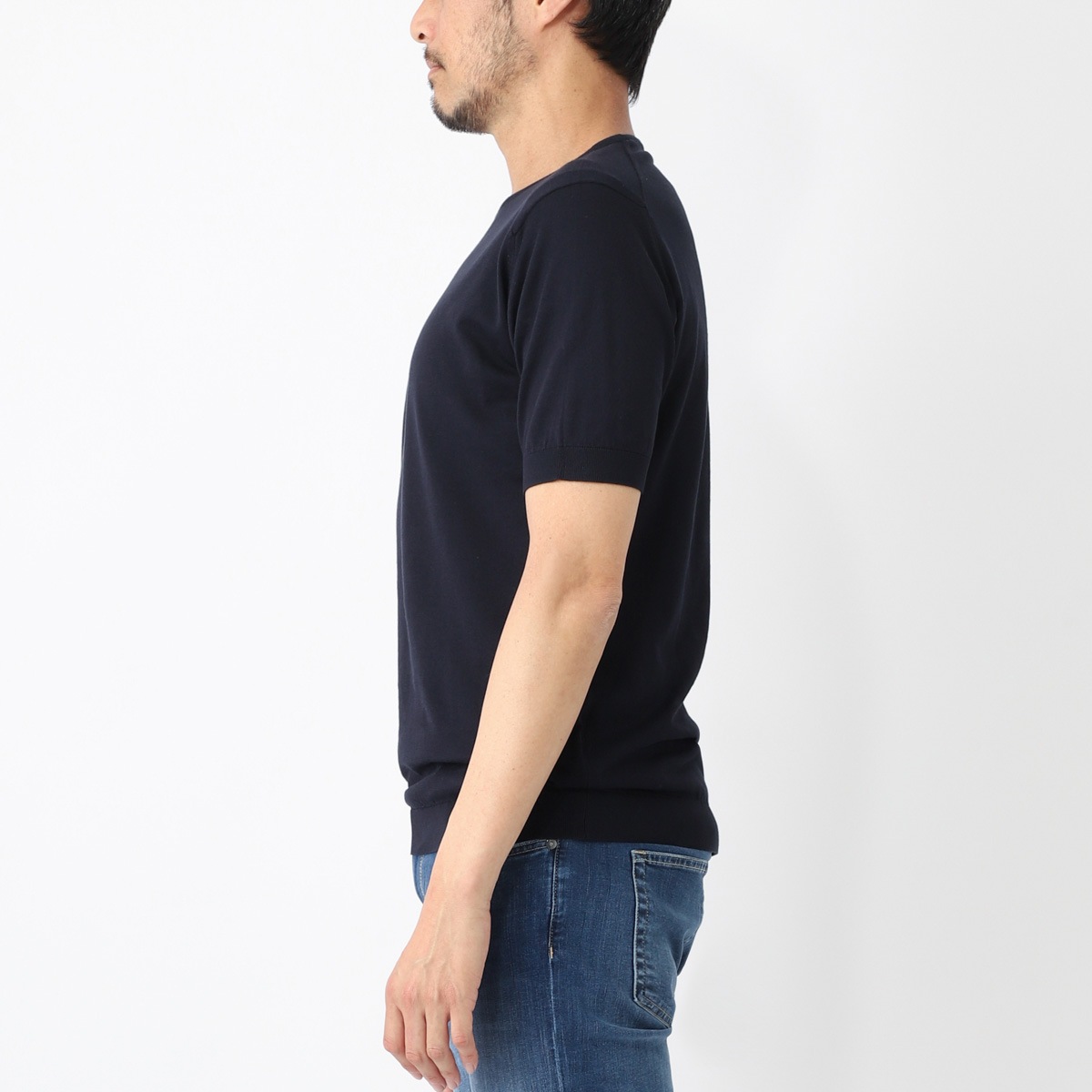 JOHN SMEDLEY ジョンスメドレー クルーネック半袖ニット/BELDEN