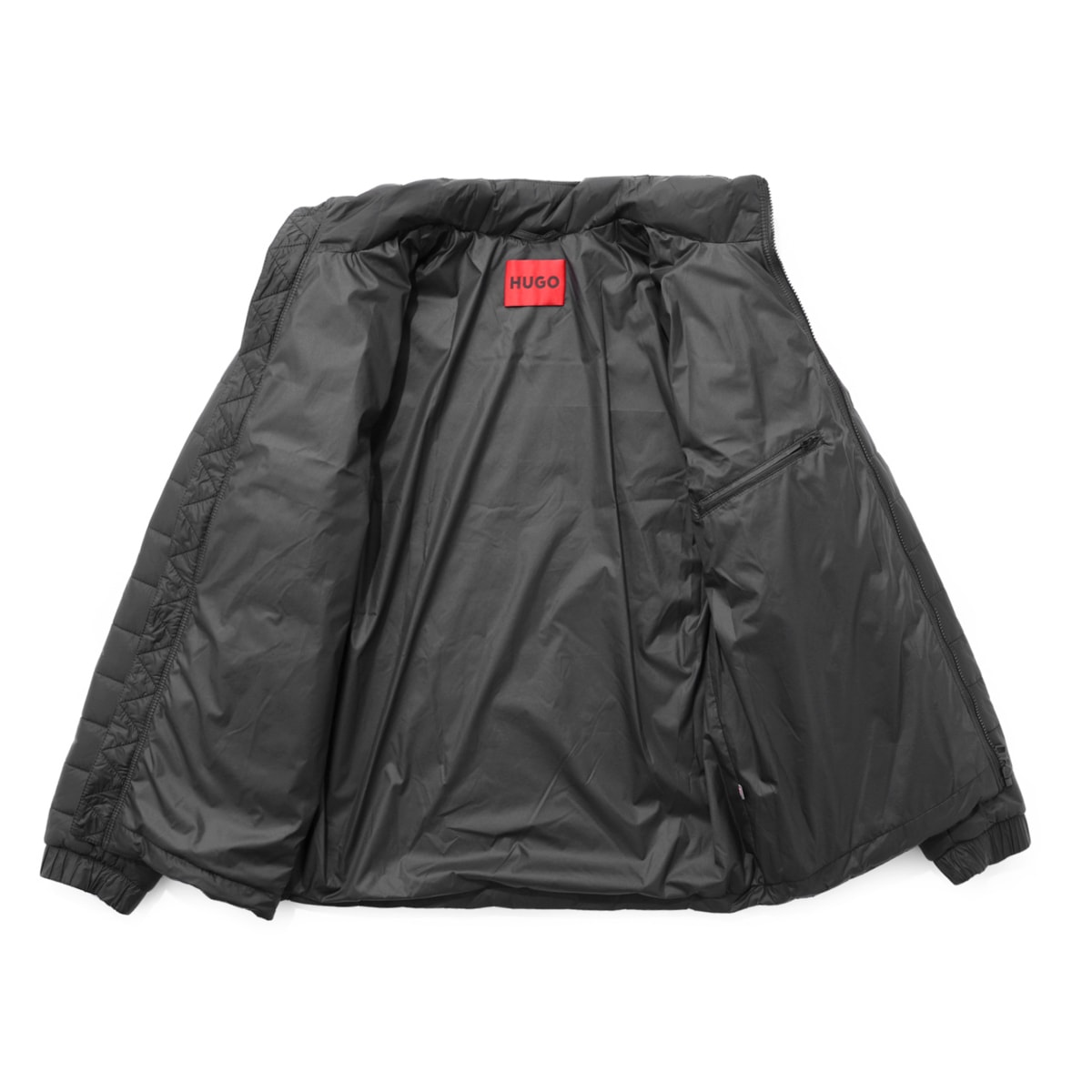 HUGO BOSS ヒューゴボス 中綿入レザー ジャケット 羊革 アウトレット】HUGO HUGOBOSS ヒューゴヒューゴボス 中綿入り