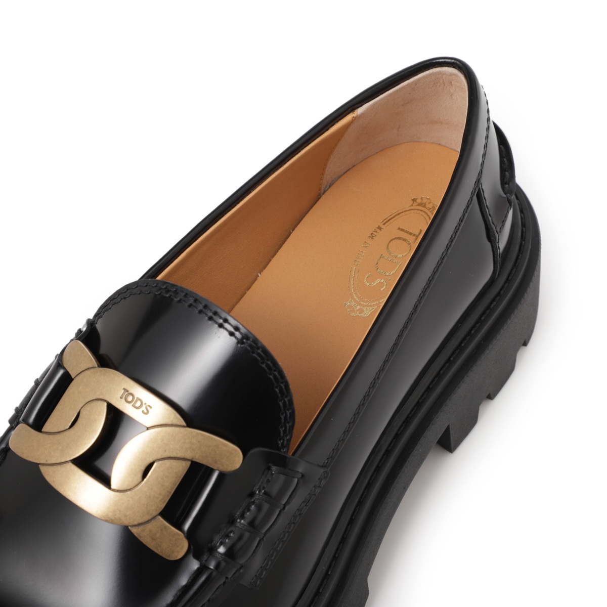 美品　TOD'S トッズ　KATE ローファー　39 TOD'S トッズ TODS ローファー KATE LEATHER LOAFERS ブラック