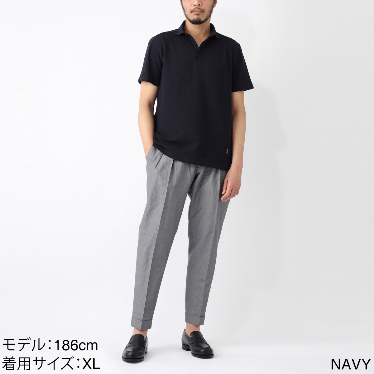 新品未使用　GUY ROVER ネイビー ポロシャツ 半袖 楽天市場】ギローバー GUY ROVER 半袖ポロシャツ ワイドカラー