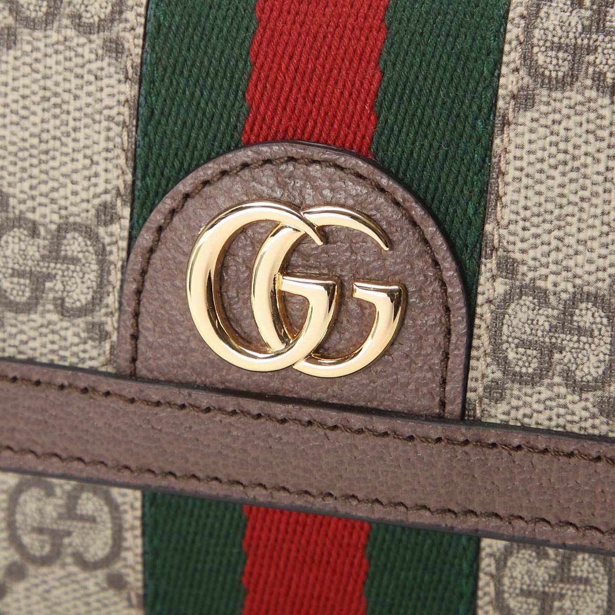 GUCCI グッチ 三つ折り財布 Ophidia オフィディア GUCCI グッチ 3つ折り財布 小銭入れ付き/OPHIDIA オフィディア