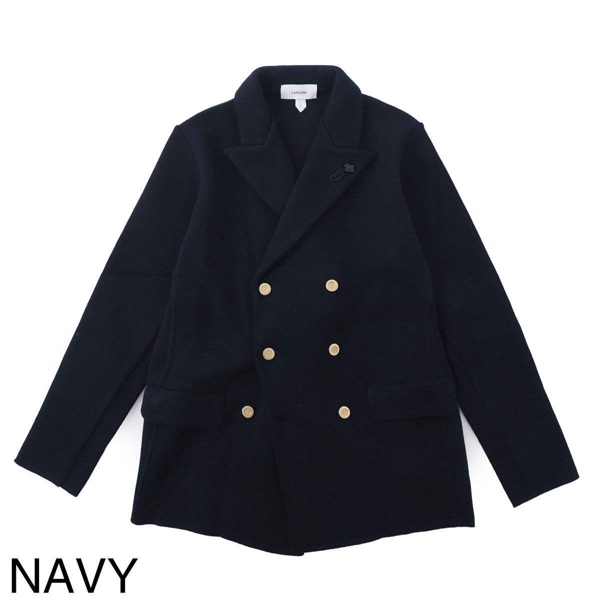 LARDINI ラルディーニ ダブルブレスト ニットジャケット メンズ