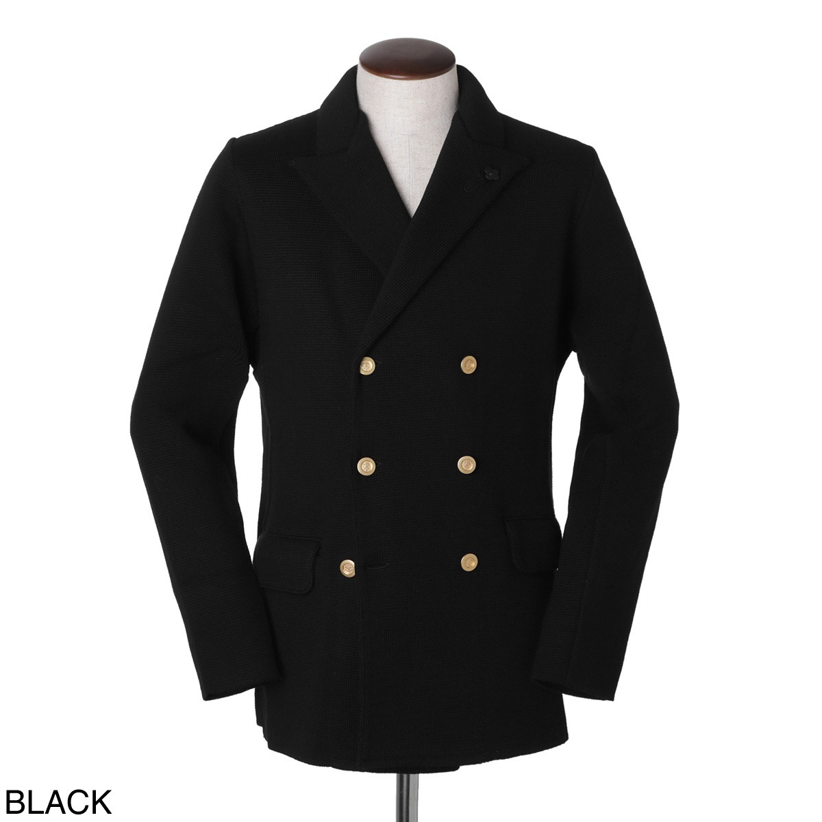 LARDINI ラルディーニ ダブルブレスト ニットジャケット メンズ