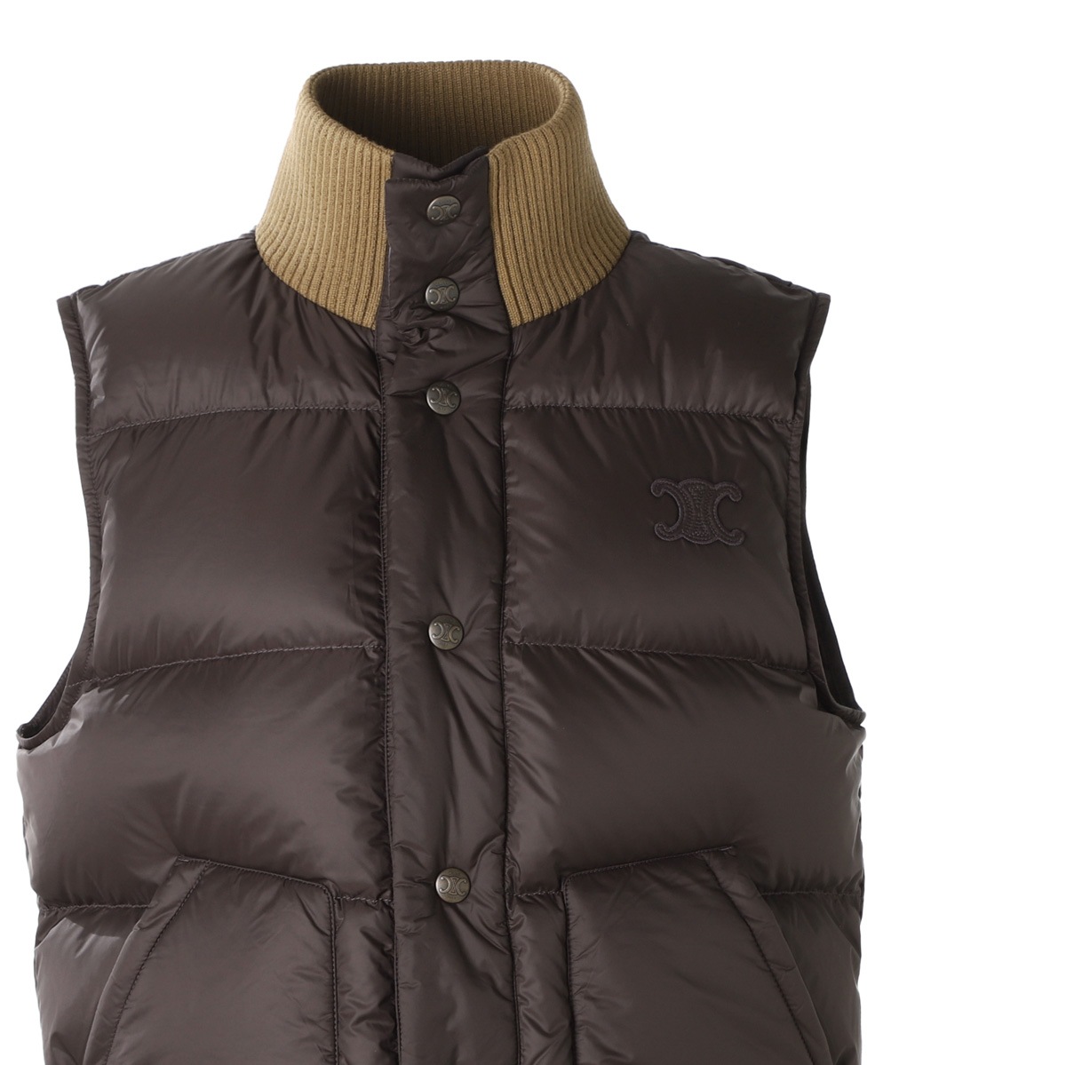 【アウトレット】CELINE セリーヌ ダウンベスト/SLEEVELESS PUFFER JACKET レディース