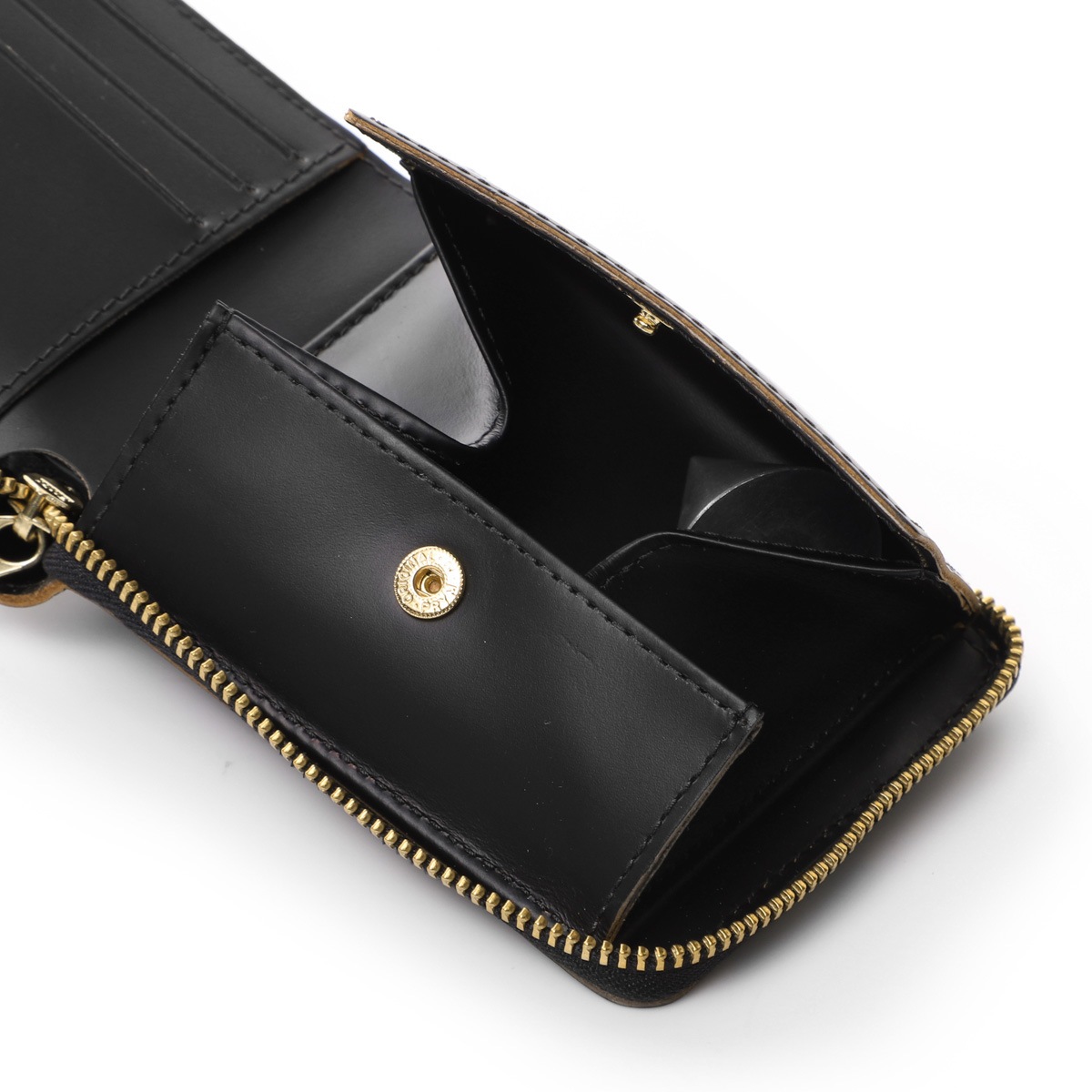 COMME des GARCONS コム デ ギャルソン 2つ折り財布 小銭入れ付き/TRIPLE STITCH