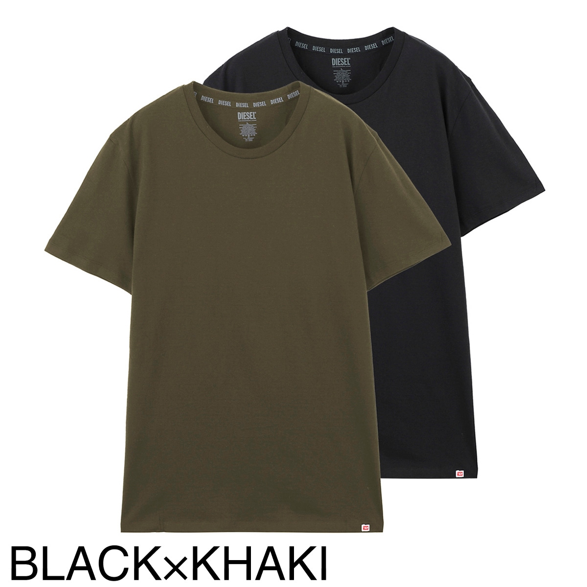 アウトレット】DIESEL ディーゼル クルーネック Tシャツ 2枚セット 
