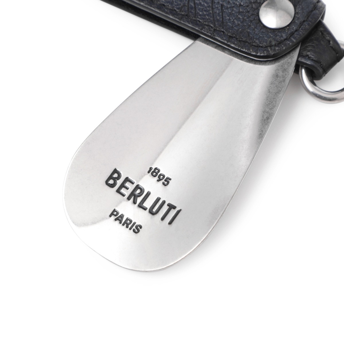 BERLUTI ベルルッティ キーリング/ROTATIVE SHOEHORN SCRITTO LEATHER KEY RING メンズ