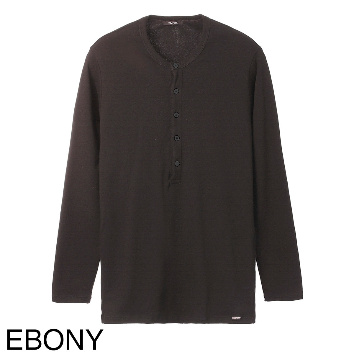 TOM FORD ヘンリーネック長袖カットソー TOM FORD トムフォード ヘンリーネック Tシャツ メンズ | メンズ