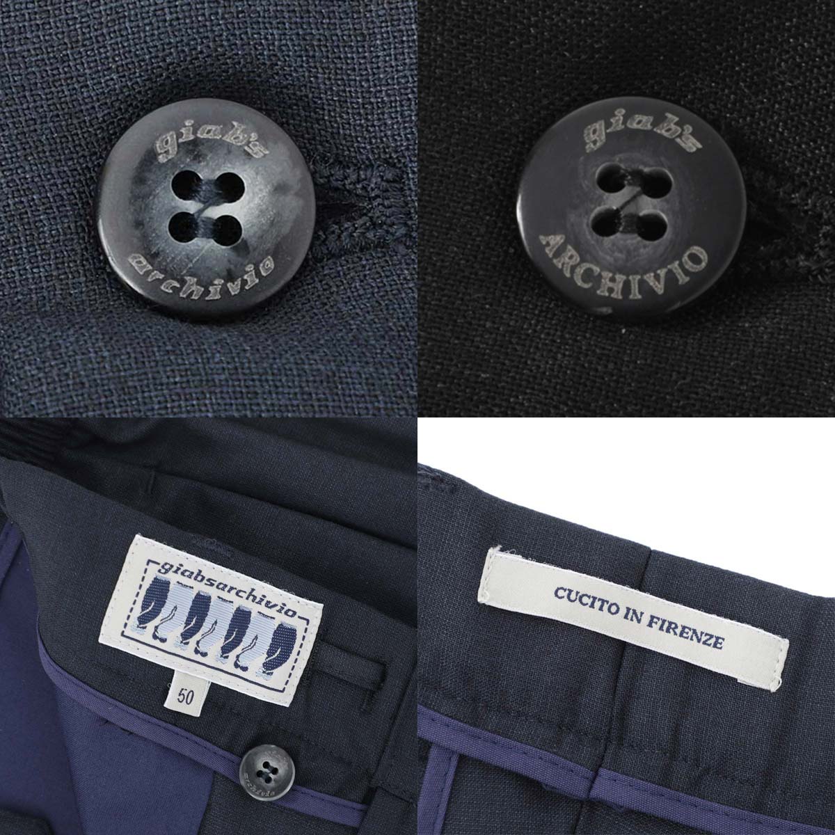 【アウトレット】【訳あり】 GIAB'S ARCHIVIO ジャブス アルキヴィオ イージースラックス/MASACCIO M1【返品交換不可】 メンズ