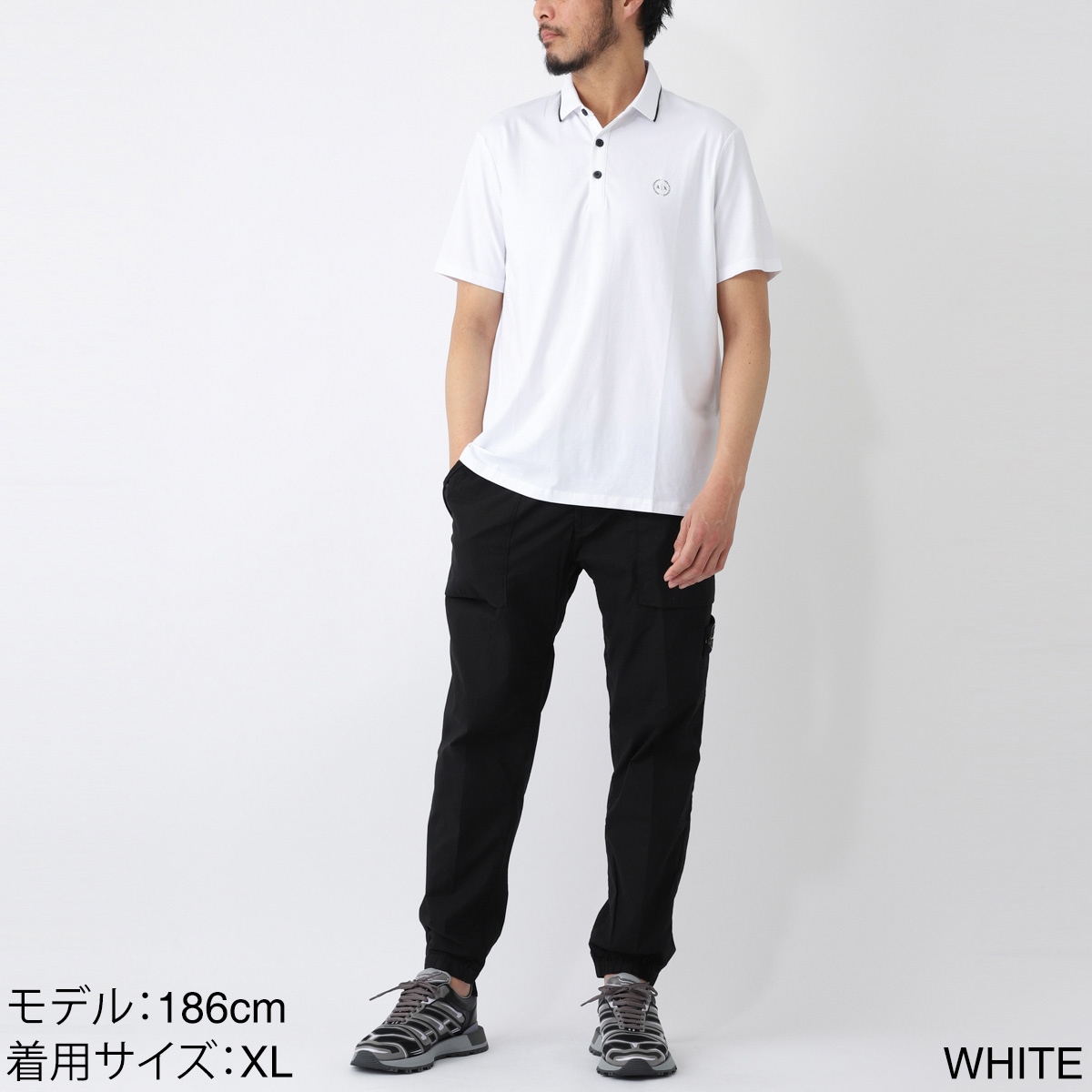 ARMANI EXCHANGE アルマーニエクスチェンジ ポロシャツ/POLO SHIRT WITH CONTRAST DETAILS メンズ