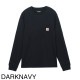 『ネコポス対応(1点まで)』【アウトレット】Carhartt WIP カーハート ワークインプログレス クルーネックカットソー/ロングスリーブTシャツ/L/S POCKET T-SHIRT メンズ