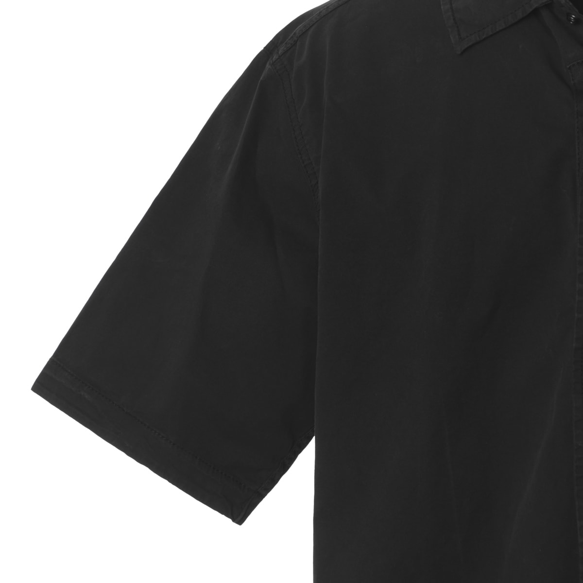 STONE 半袖シャツジャケット ブラック STONE ISLAND（ストーン