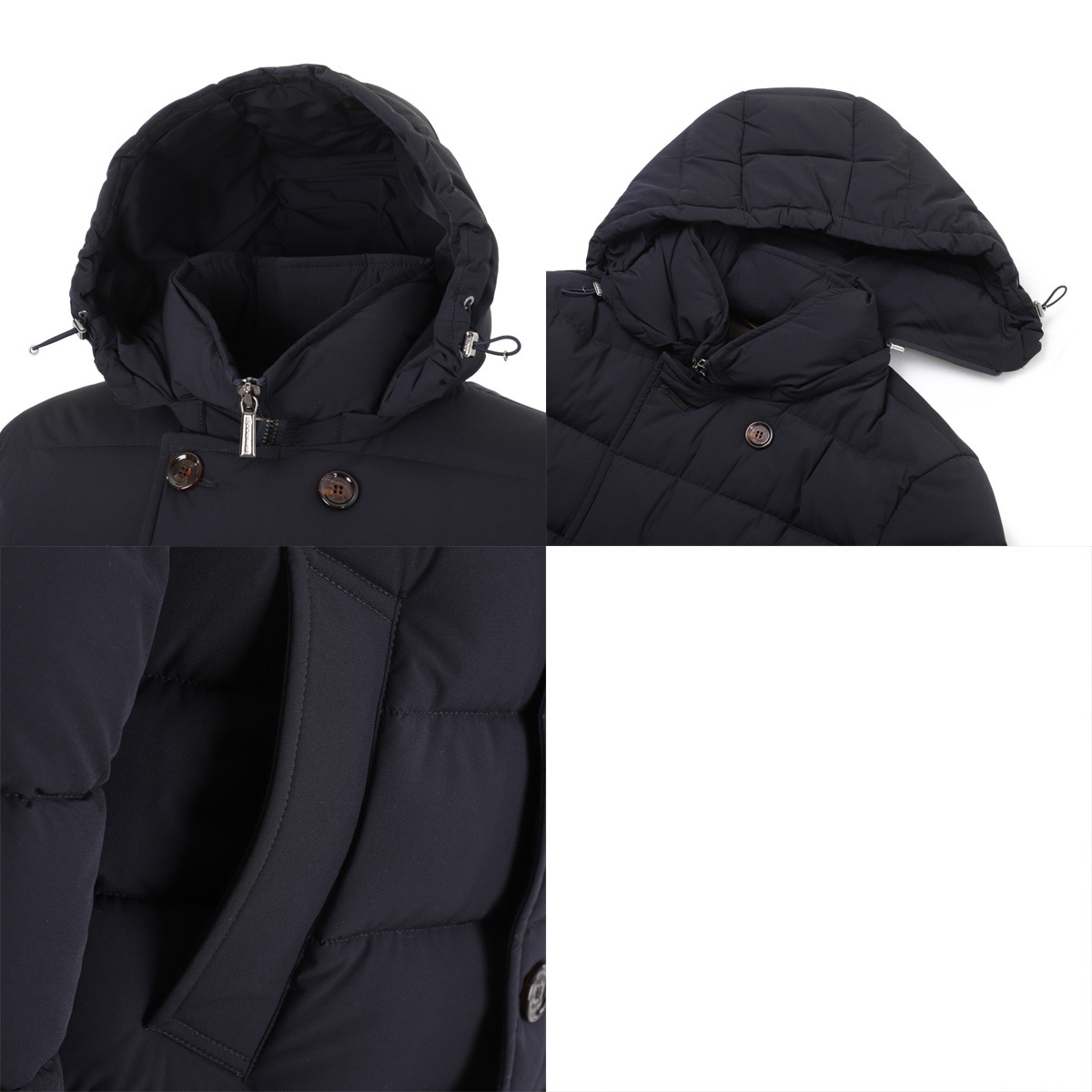 【極上美品】MooRER ムーレー ダウンコート ネイビー ムーレー ダウン レディース 撥水 ストレッチナイロン ロング