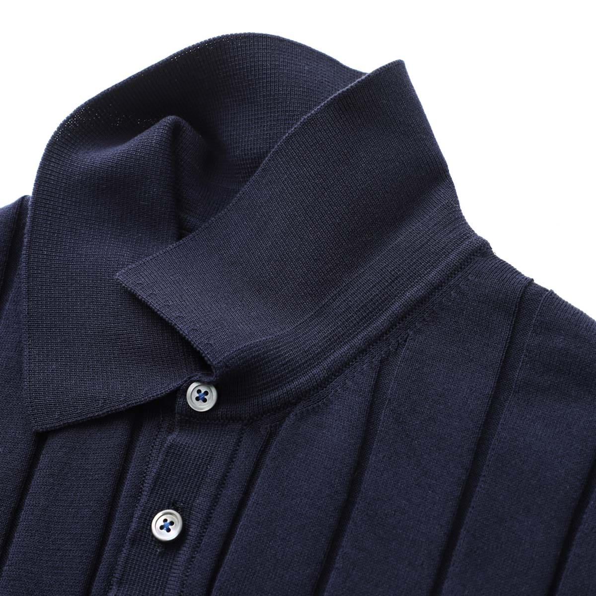 GALLIA ガッリア ブークレパイル ニットポロシャツ イタリア製 GALLIA ガッリア ニットポロシャツ/GALLIA KNIT PROJECT【大きい