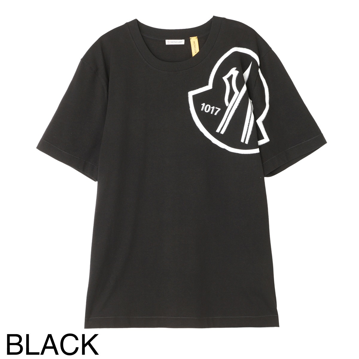 連休特価【美品】 MONCLER/モンクレール:ラインM字クルーネックMサイズ 正規品】超美品 MONCLERモンクレール:ラインM字クルーネックT