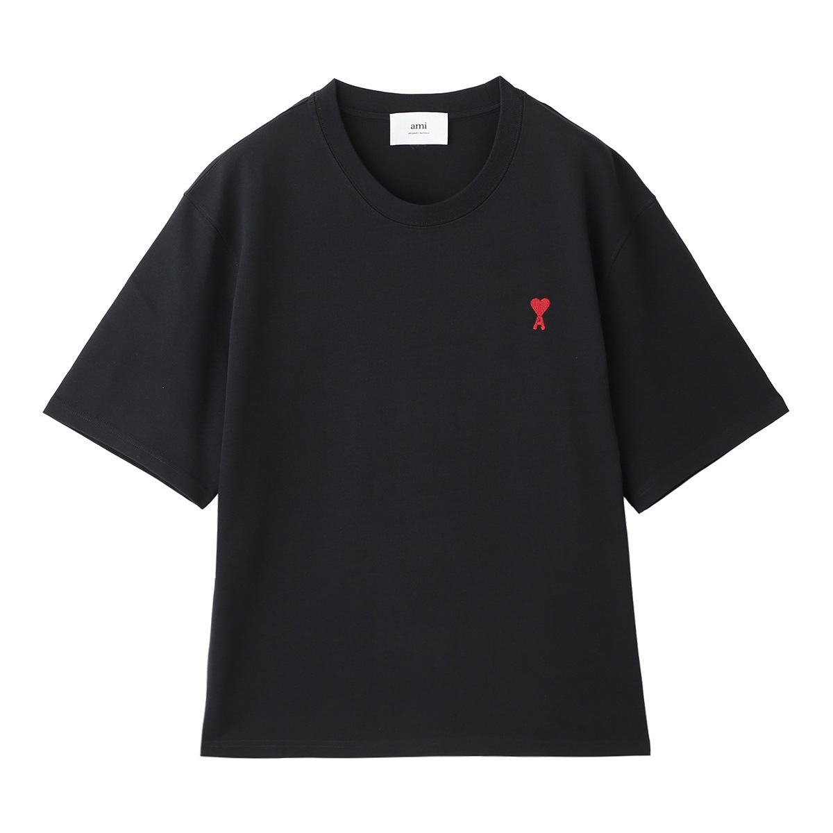 AMI ALEXANDRE MATTIUSSI クルーネック 長袖Tシャツ AMI アミ クルーネックTシャツ/RED AMI DE COEUR T-SHIRT
