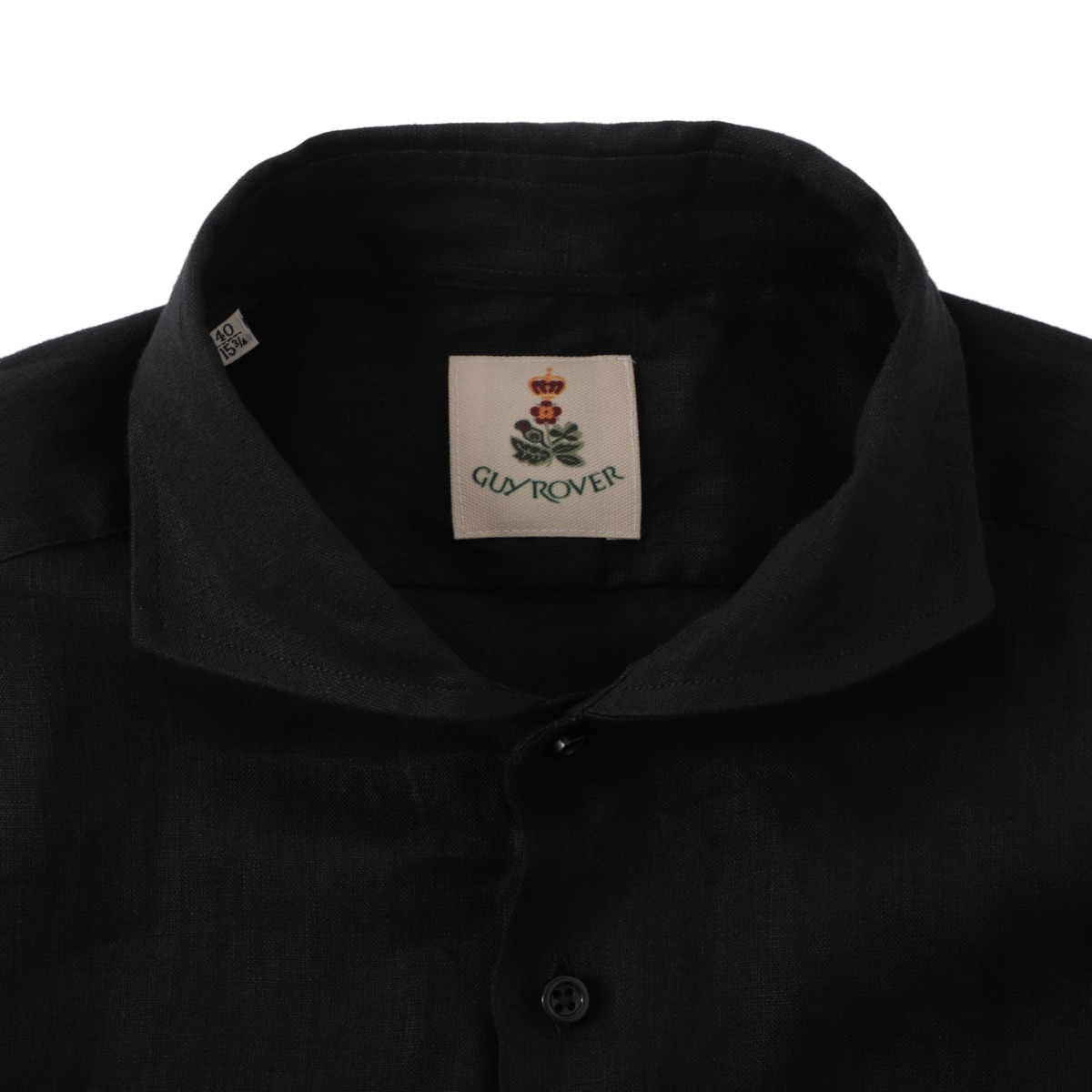 GUY ROVER ギローバー リネンシャツ/ホリゾンタルカラーシャツ