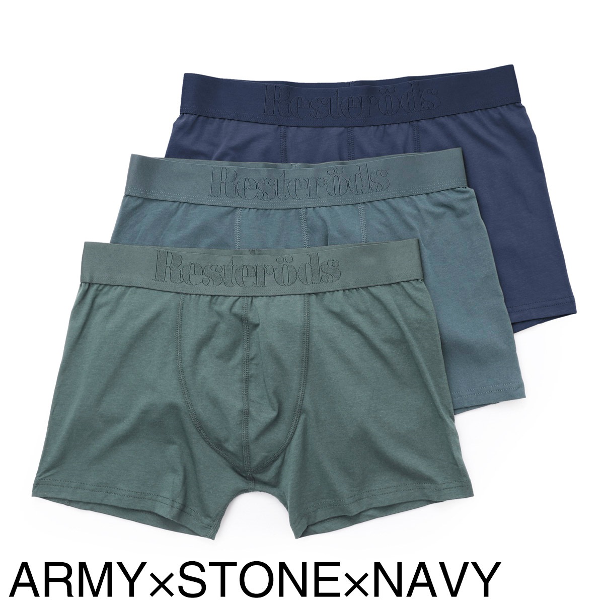 Resterods レステロッズ ボクサーパンツ 3枚セット/BOXER BAMBOO 3-PACK REGULAR LEG 【返品交換不可】 メンズ