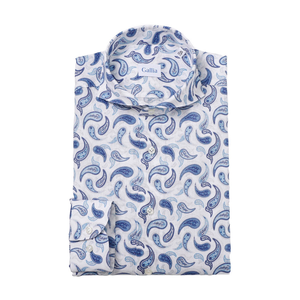 GALLIA ガッリア ホリゾンタルカラーシャツ/総柄シャツ【大きいサイズあり】 メンズ