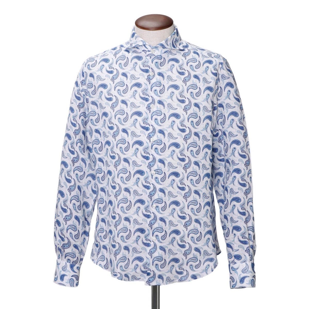 GALLIA ガッリア ホリゾンタルカラーシャツ/総柄シャツ【大きいサイズあり】 メンズ