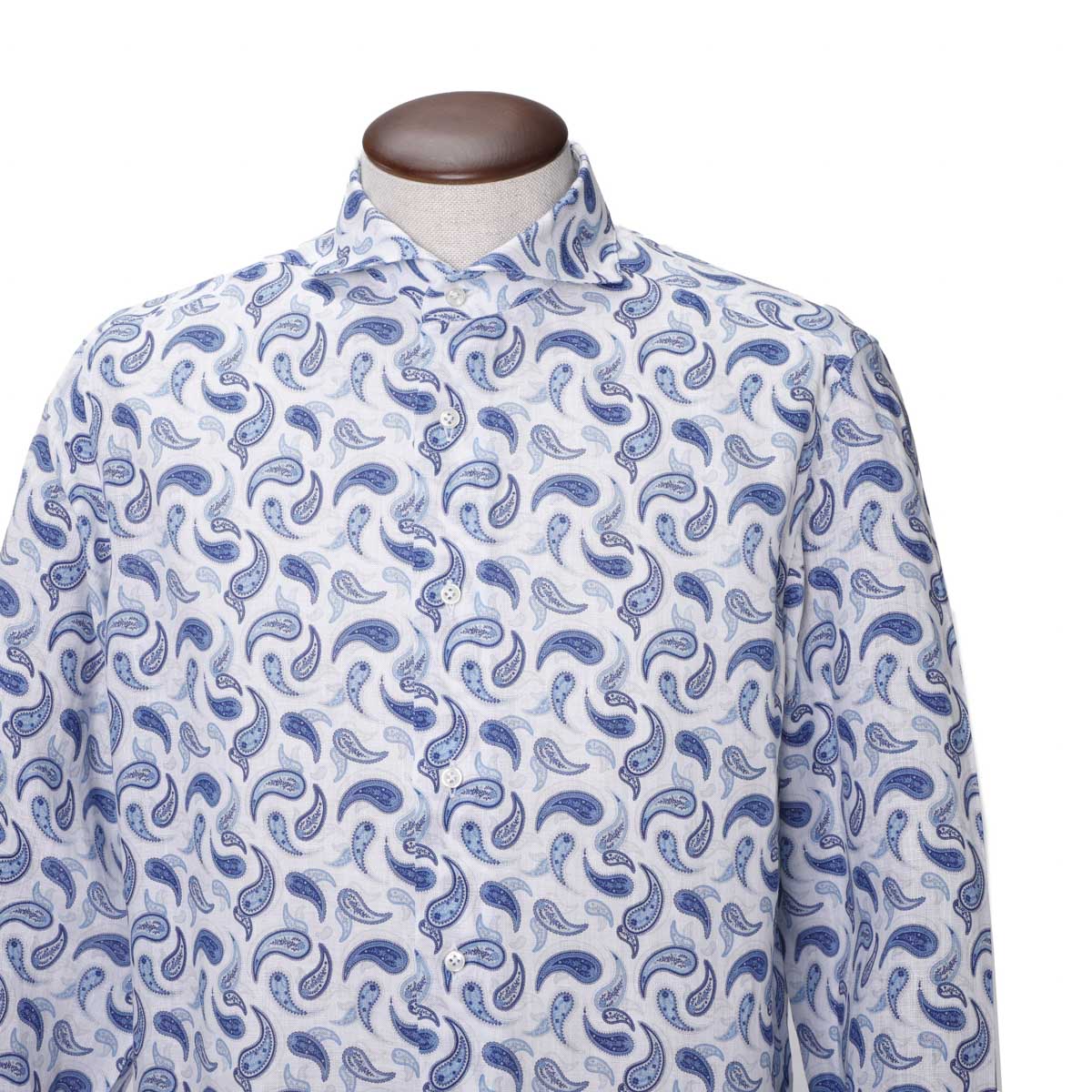 GALLIA ガッリア ホリゾンタルカラーシャツ/総柄シャツ【大きいサイズあり】 メンズ