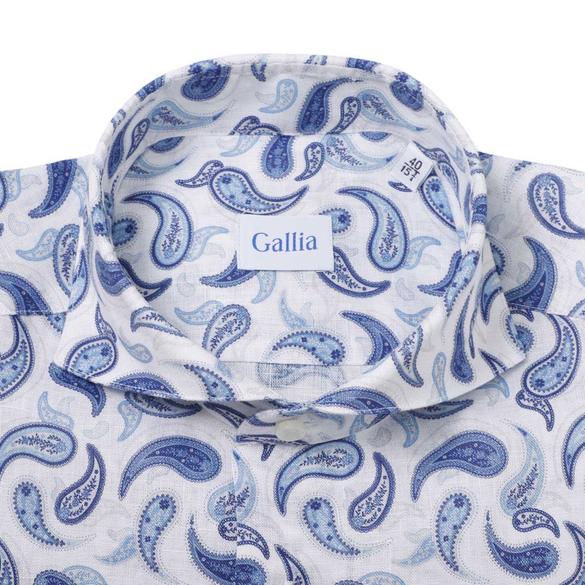 GALLIA ガッリア ホリゾンタルカラーシャツ/総柄シャツ【大きいサイズあり】 メンズ