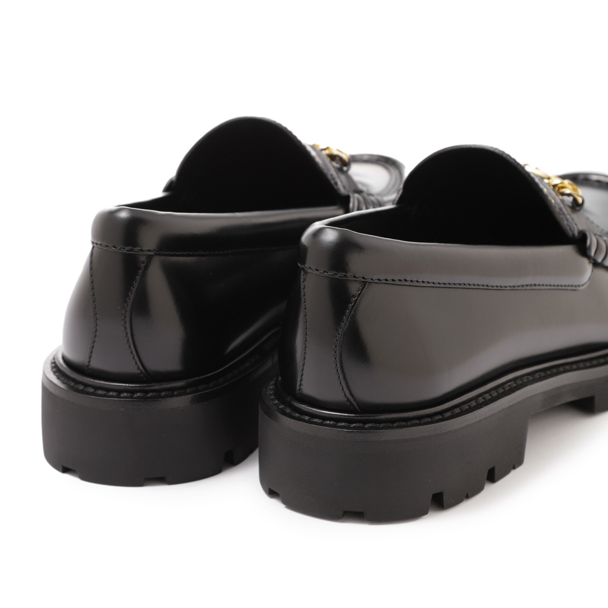 【アウトレット】【ラスト1点】CELINE セリーヌ ローファー/MARGARET TRIOMPHE CHAIN CHUNKY LOAFER【大きいサイズあり】 メンズ